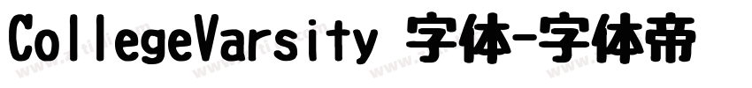 CollegeVarsity 字体字体转换